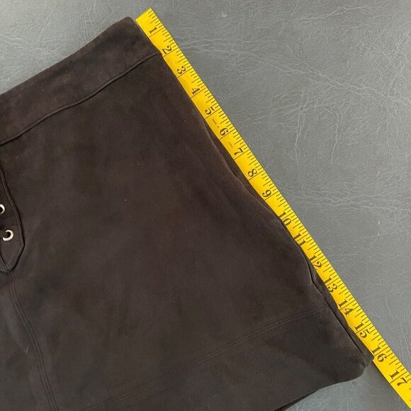 Abercrombie & Fitch Womens Mini Skirt Sz 8 Lace Up Whimsigoth Punk Festival Rock - Picture 9 of 10